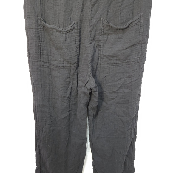 VELVET By Graham & Spencer Elia Cotton Gauze Jumpsuit Small Black - Picture 11 of 16